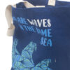 Baumwolltasche We are Waves Blau